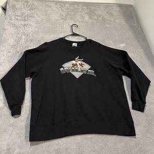 Vintage Wile E Coyote Sweatshirt Mens 2XL Warner Bros Studio Store 2000 Cartoon